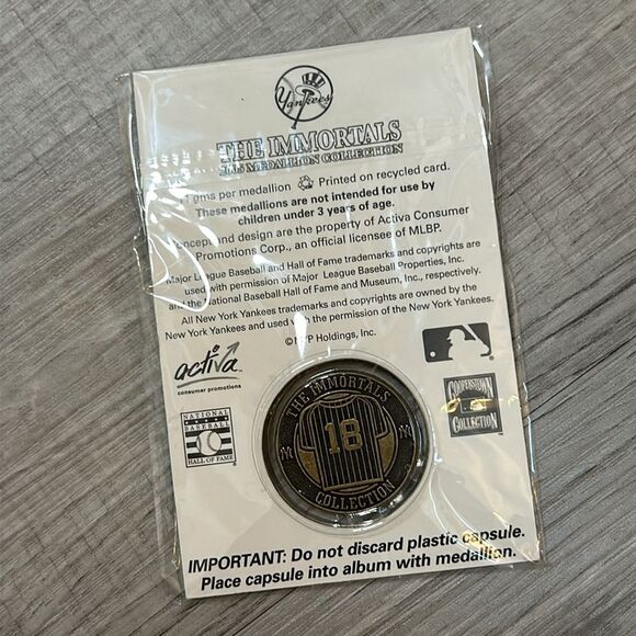 Don Larsen #18 Immortals 2005 Medallion Collection New York Post Yankees Coin - Picture 4 of 5